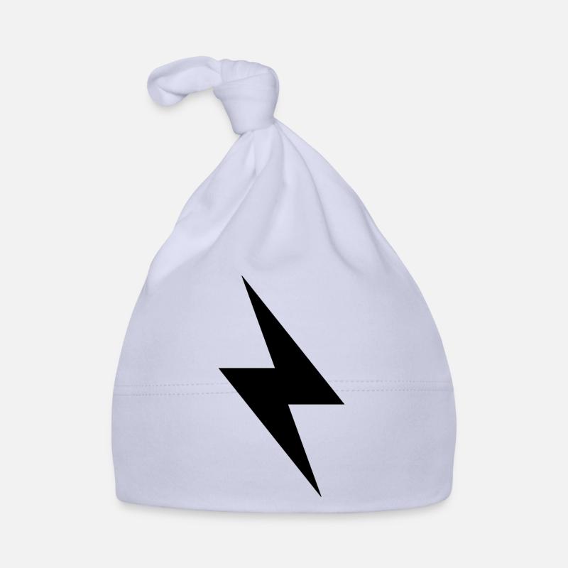 Blitz Design / schwarzer Blitz Baby Bio-Mütze
