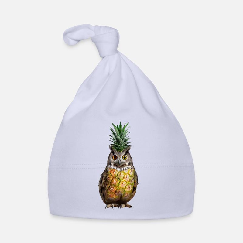 Owl Pineapple Organic Baby Cap