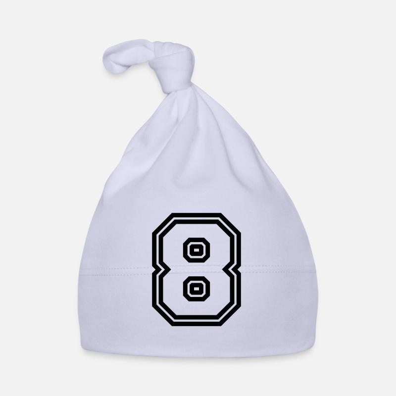 8 number symbol Organic Baby Cap