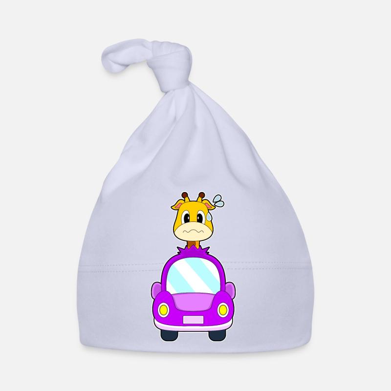 Giraffe Car Organic Baby Cap