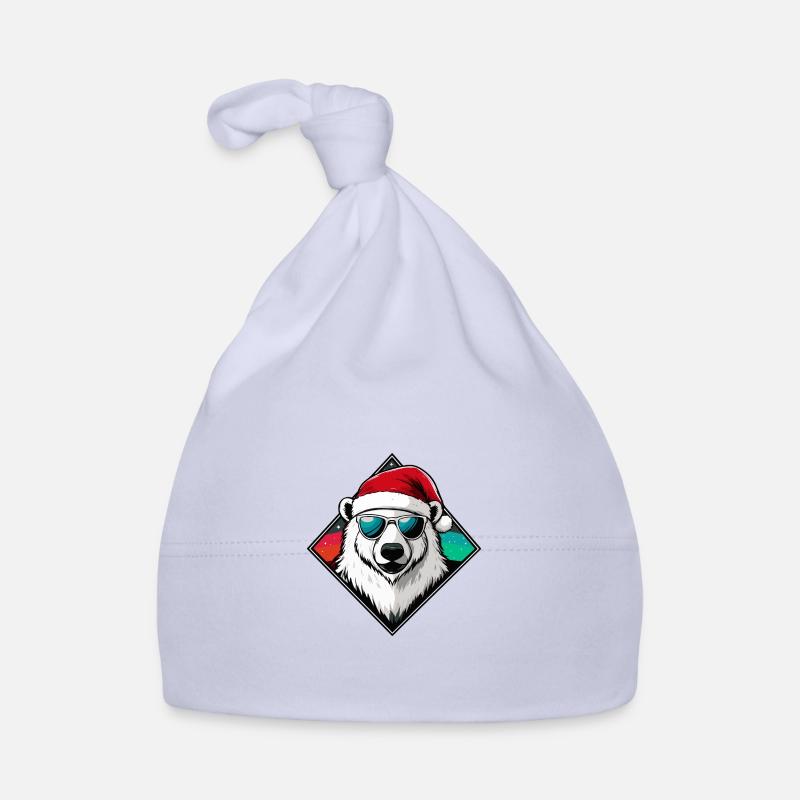 Polar Bear Christmas Cool Polar Bear Organic Baby Cap