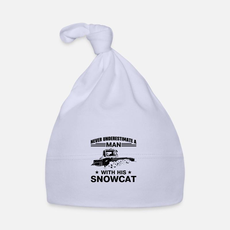 Never underestimate a man with his snowcat Baby Bio-Mütze