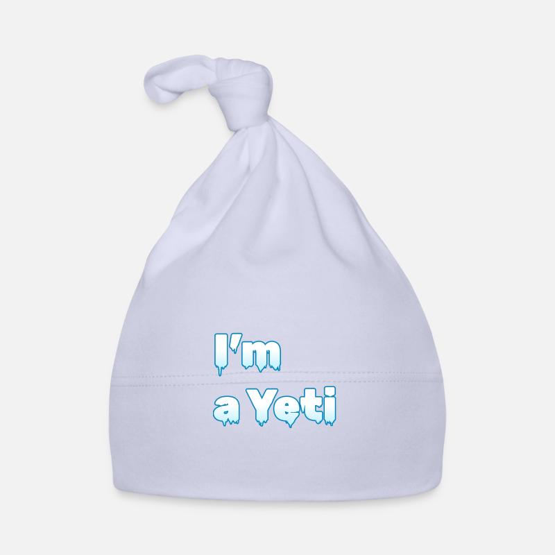 "Ich bin ein Yeti" | Eis-Design Baby Bio-Mütze