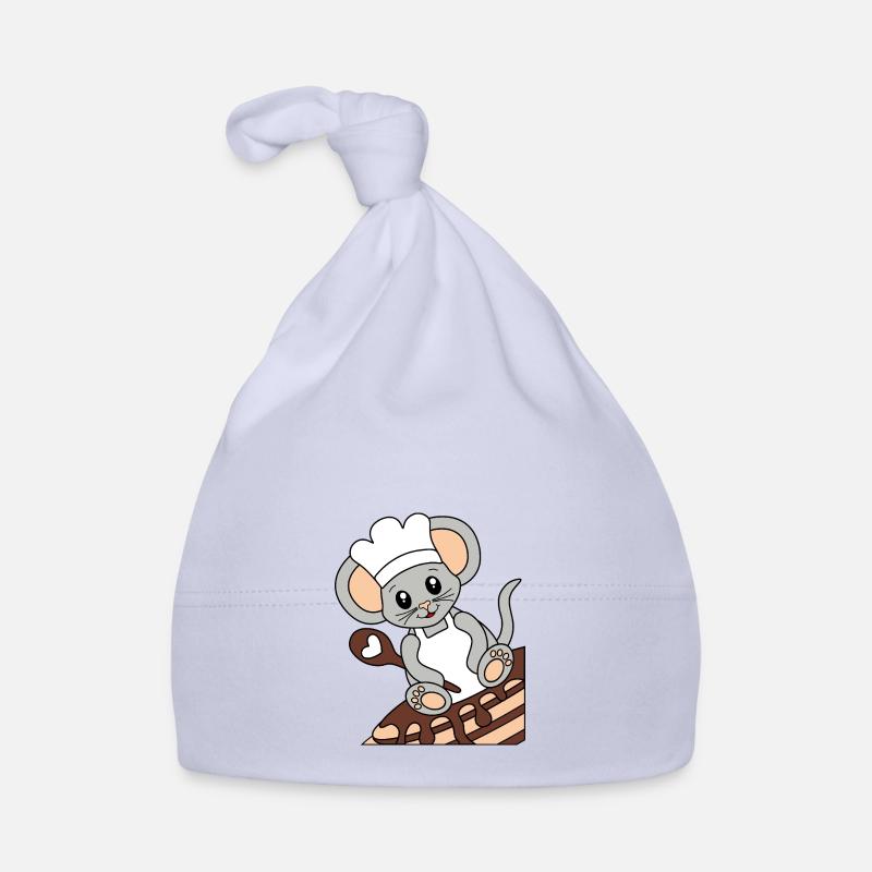 Mäusekoch auf Pfannkuchen Baby Bio-Mütze
