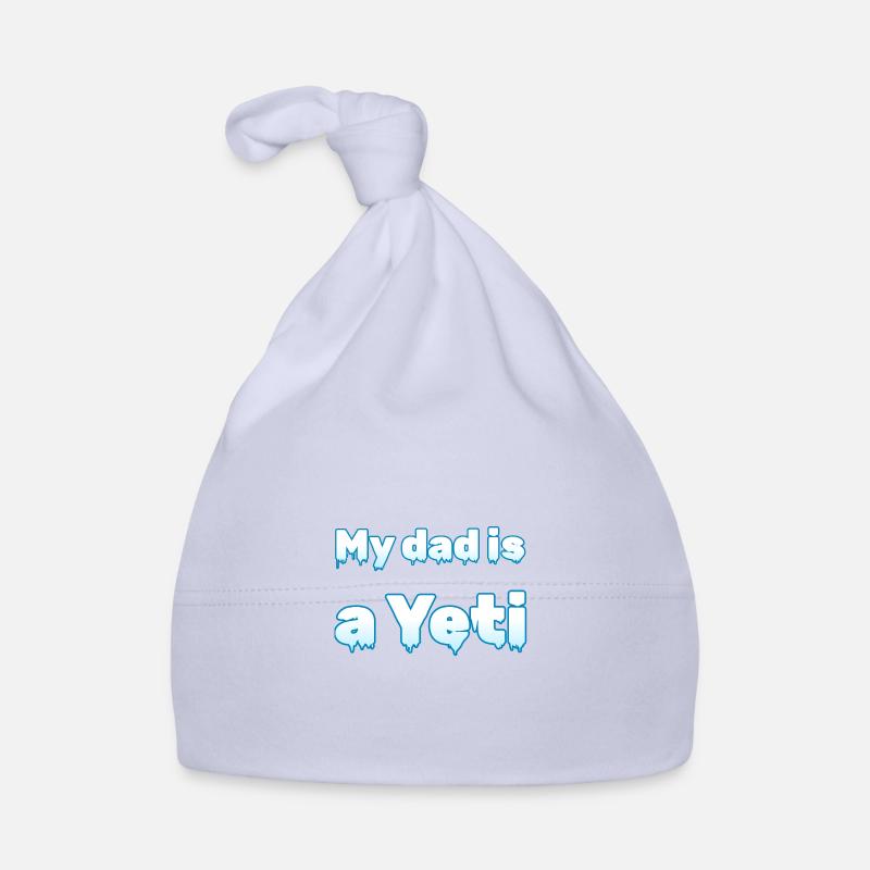 "Mein Vater ist ein Yeti" | Eis-Design Baby Bio-Mütze