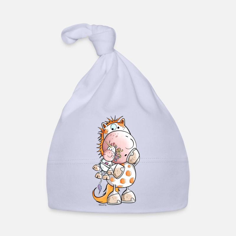 Cheval avec licorn Bonnet bio Bébé
