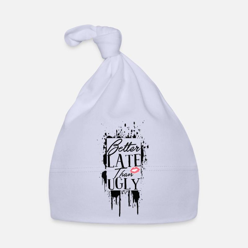 Better Late Than Ugly - Bonnet bio Bébé - ciel
