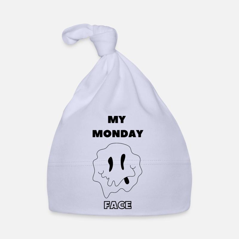MON VISAGE DU LUNDI - Bonnet bio Bébé - ciel