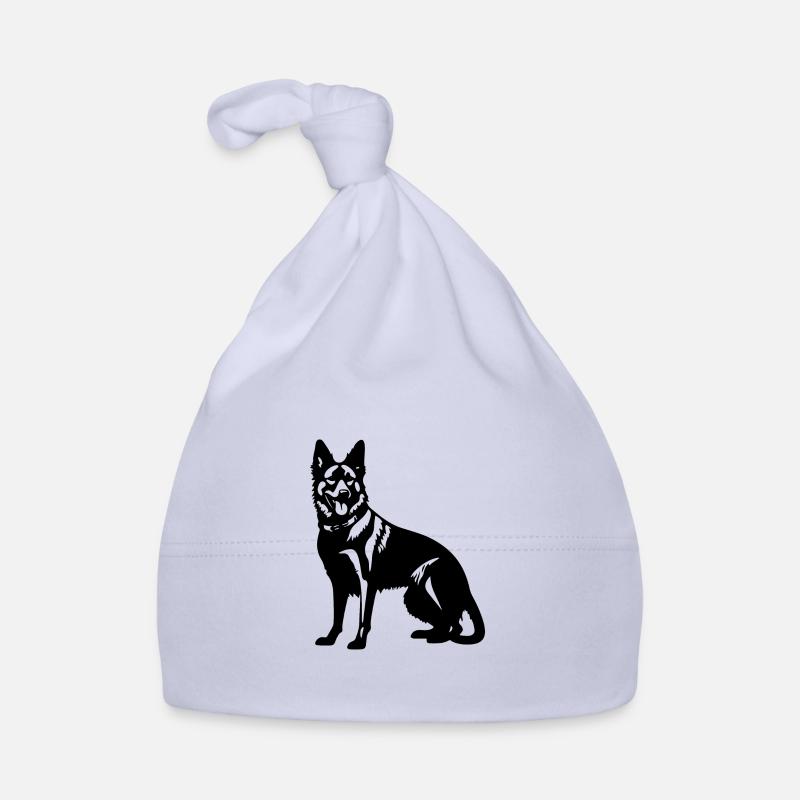 German Shepherd Hund Baby Bio-Mütze