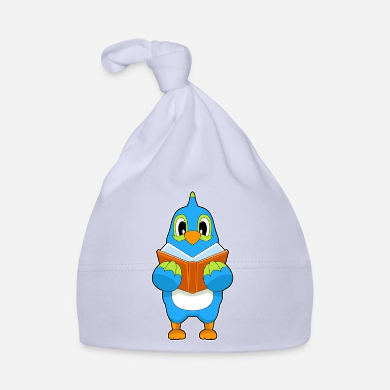 Parrot Reading Book Organic Baby Cap