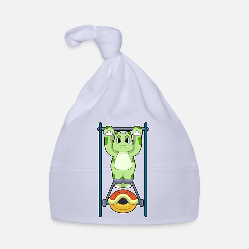 Tortoise Bodybuilder Pull-Up Fitness Organic Baby Cap