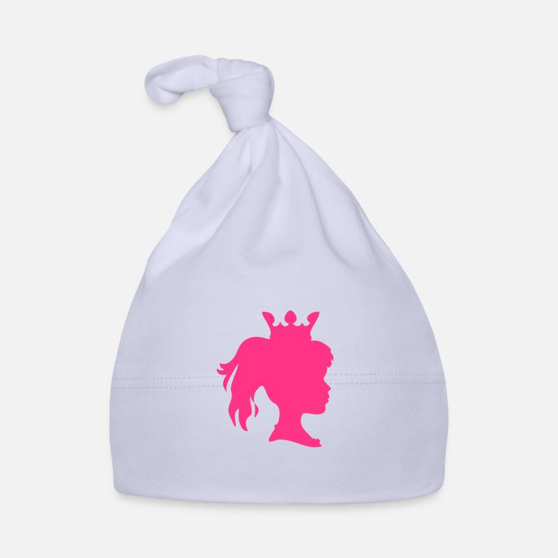 Silhouette de princesse - Bonnet bio Bébé - ciel