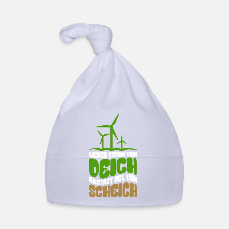 Windenergie - Windkraft - Strom vom Deich Baby Bio-Mütze