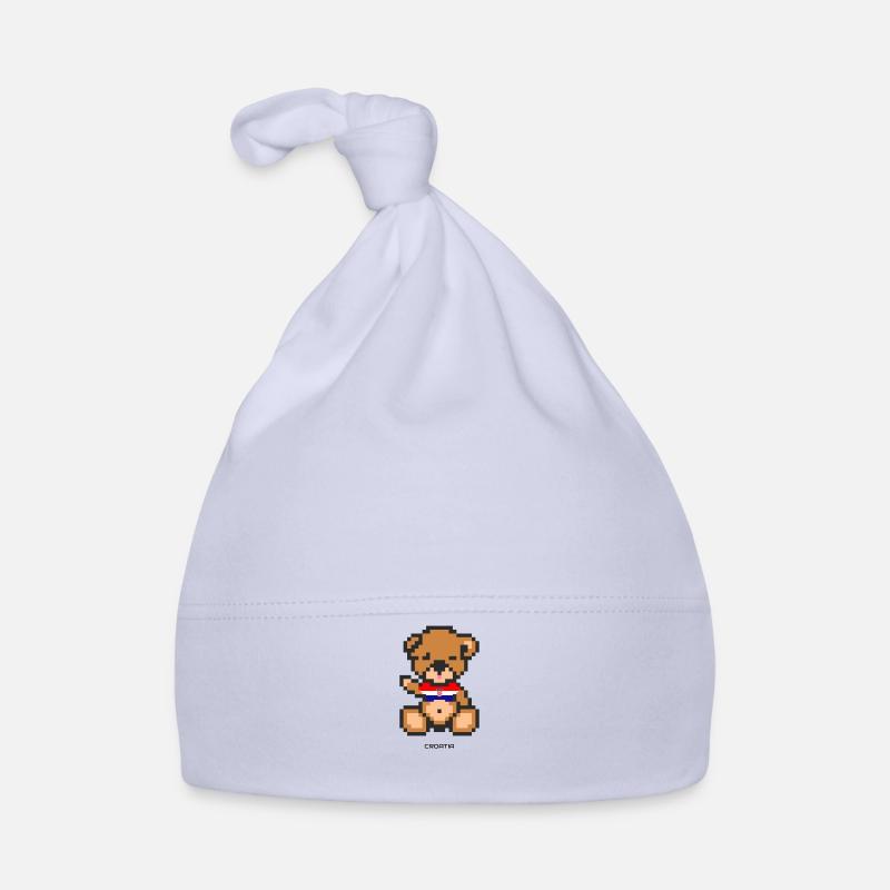 Pixel Bear Croatia Bonnet bio Bébé
