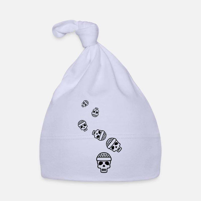 Skull head icon Organic Baby Cap