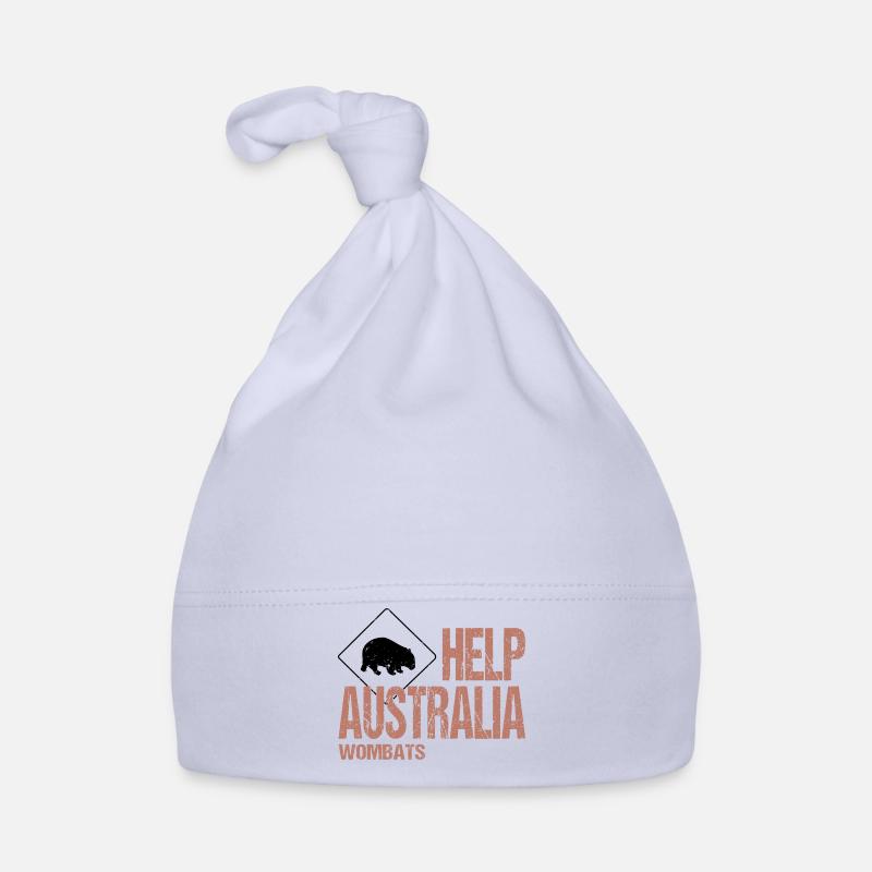 AIDEZ LES WOMBATS AUSTRALIENS Bonnet bio Bébé