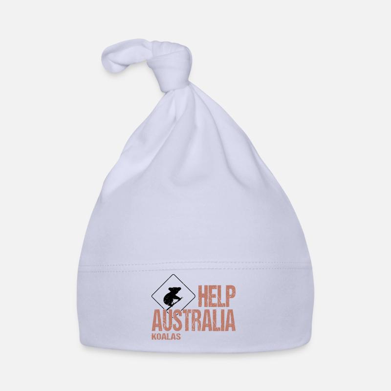 HELP AUSTRALIA KOALAS Organic Baby Cap