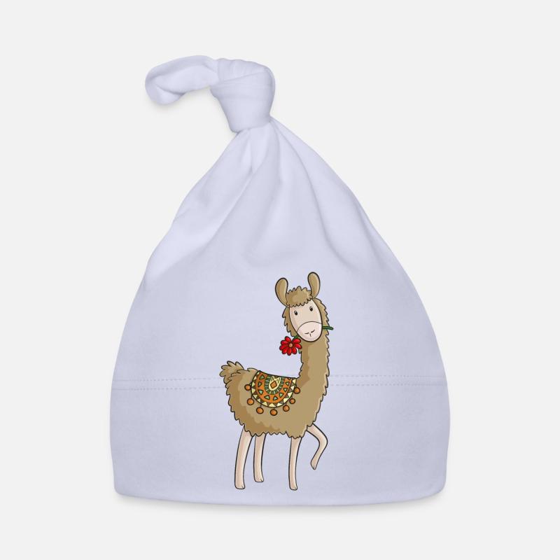 Lama comic Alpaka Baby Bio-Mütze