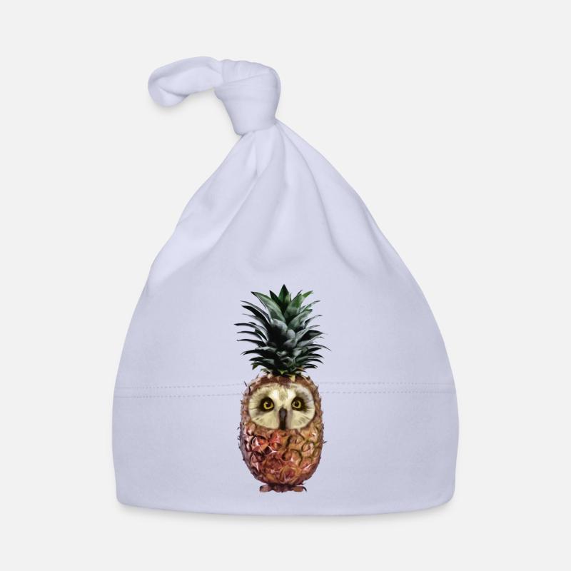 Ananas-Eule Baby Bio-Mütze