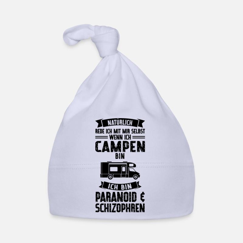 Campen Camping Camper Geschenk - Baby Bio-Mütze - Sky