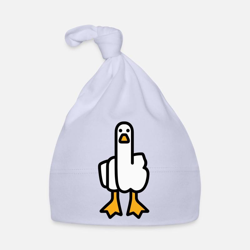 Statement Gans - Baby Bio-Mütze - Sky