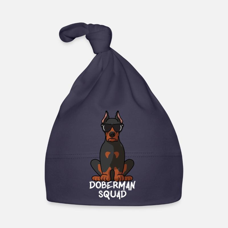 Cool Doberman Pinscher Squad Dog Mom Dad Gift Funn Organic Baby Cap
