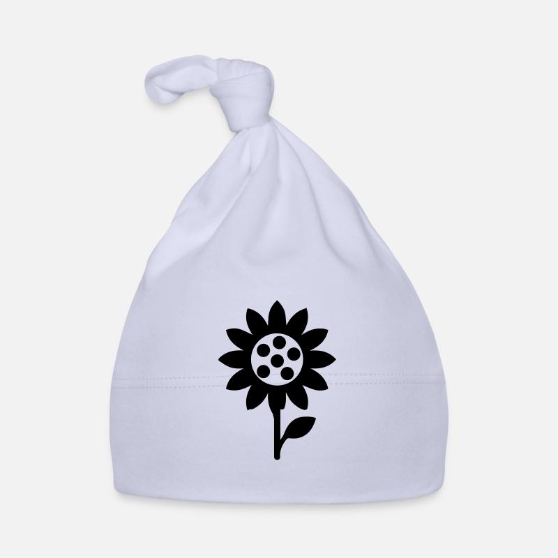 Sunflower Icon Icon Organic Baby Cap