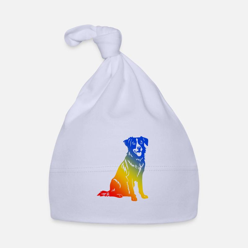 Berger Australien Multicolore - Bonnet bio Bébé - ciel