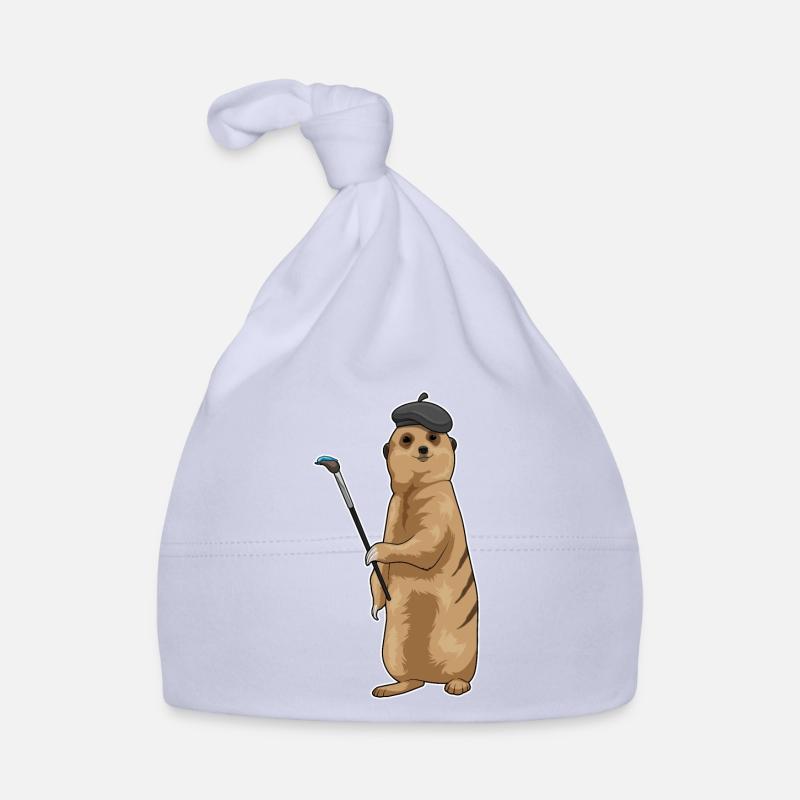 Erdmännchen Maler Pinsel Baby Bio-Mütze