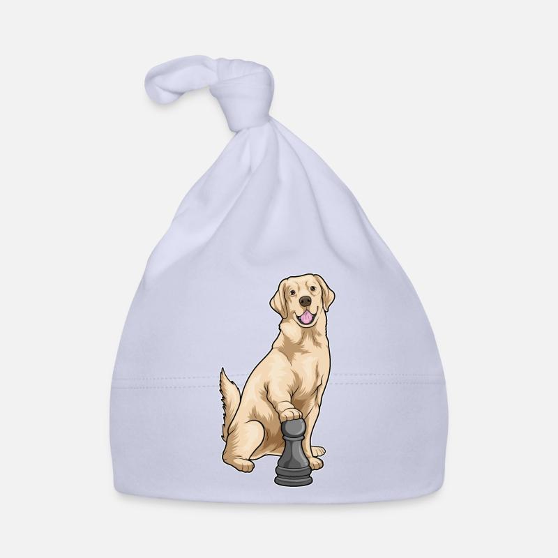 Labrador Schachfigur Bauer Schach Baby Bio-Mütze