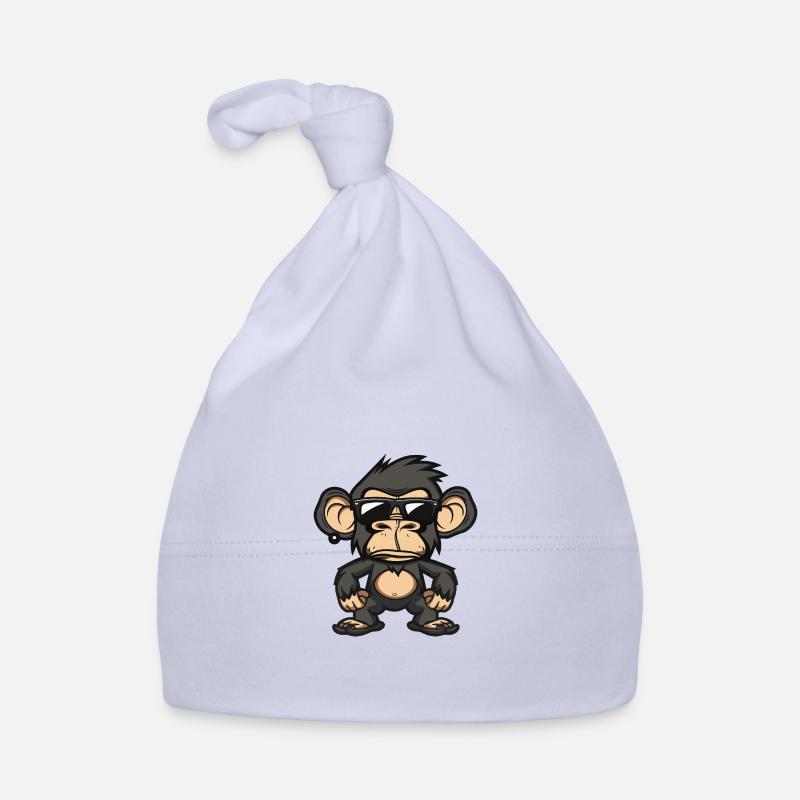 Monkey Cool Comic Organic Baby Cap