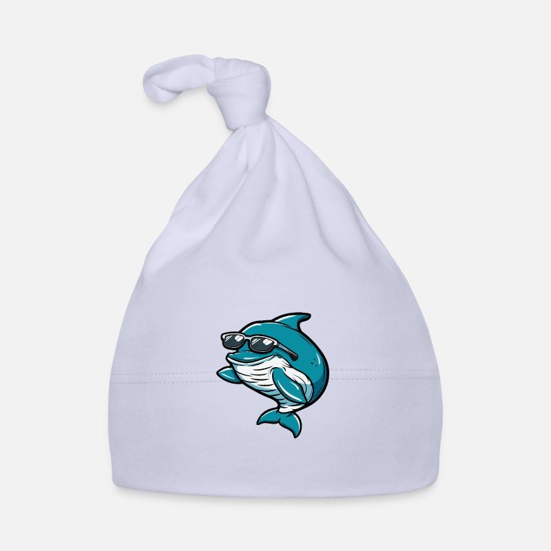 Whale Cool Comic Organic Baby Cap