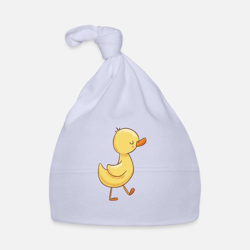Entchen mit roten Bäkchen Baby Bio-Mütze
