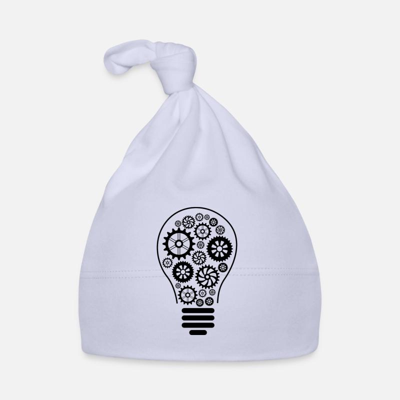 Birne - Glühbirne - Lampe - Strom Baby Bio-Mütze