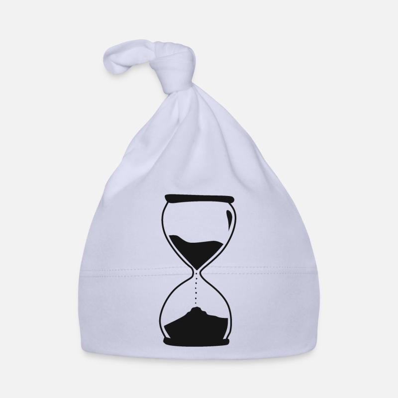 hourglass time flow passes Organic Baby Cap