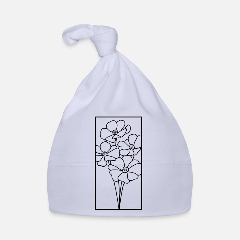 Blumen Baby Bio-Mütze