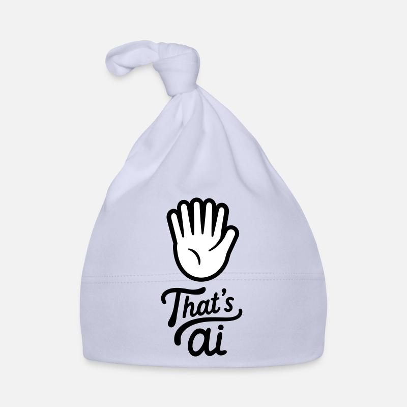 Écrit à la main « C’est l’IA » avec 6 doigts Bonnet bio Bébé
