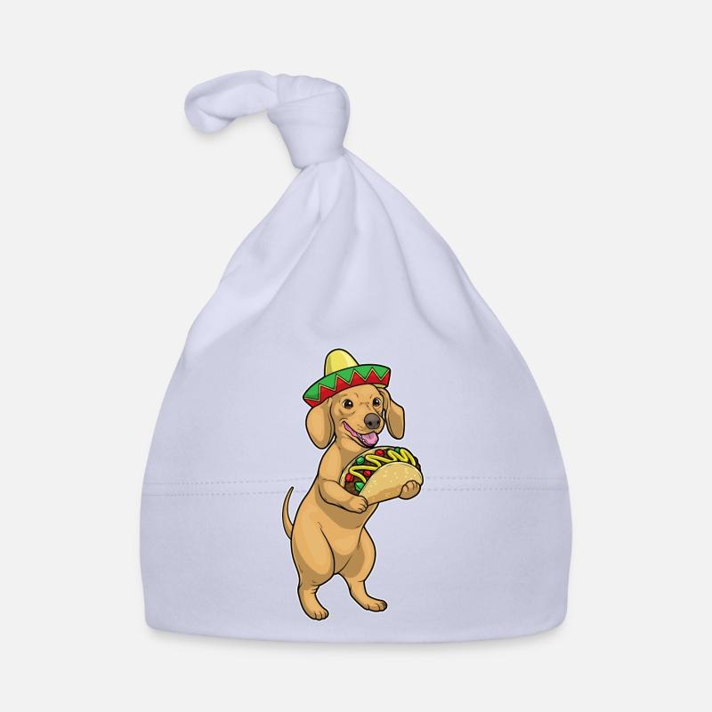 Dachshund Taco Organic Baby Cap