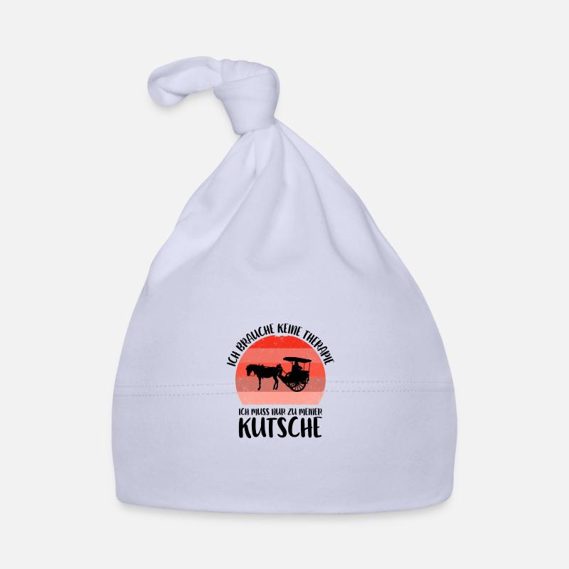 Kutscher Kutsche Pferdekutscher Kutschieren - Baby Bio-Mütze - Sky