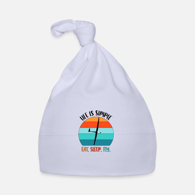 Glider Gliding Gliding Glider - Organic Baby Cap - sky
