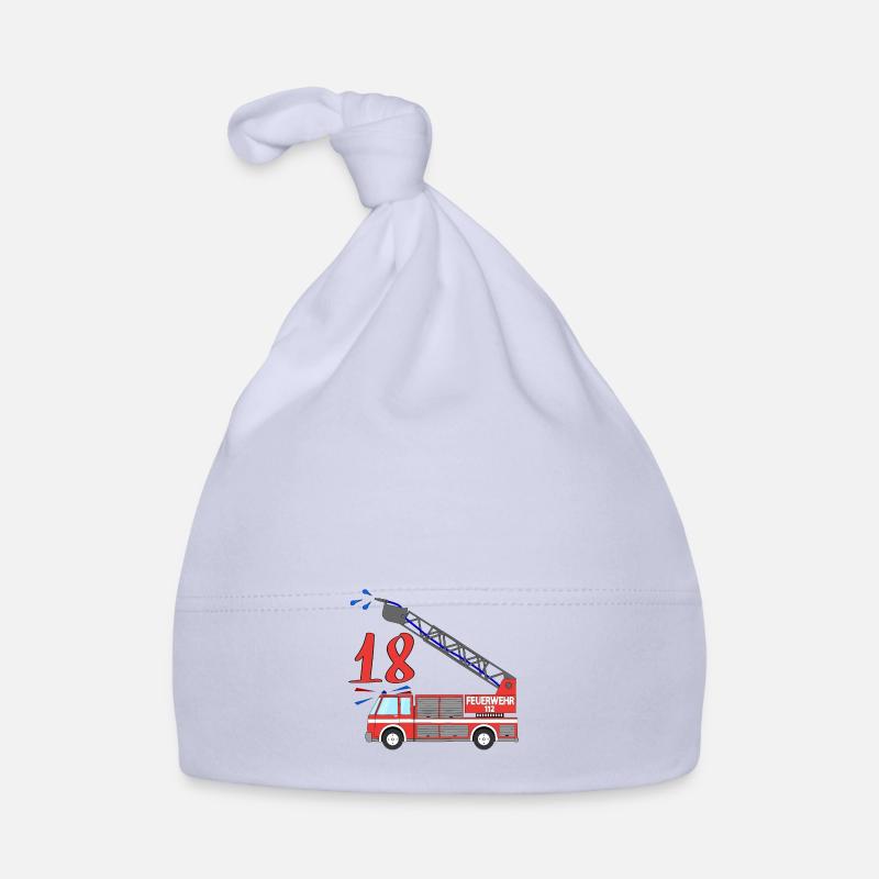 Feuerwehrauto 18. Geburtstag Baby Bio-Mütze