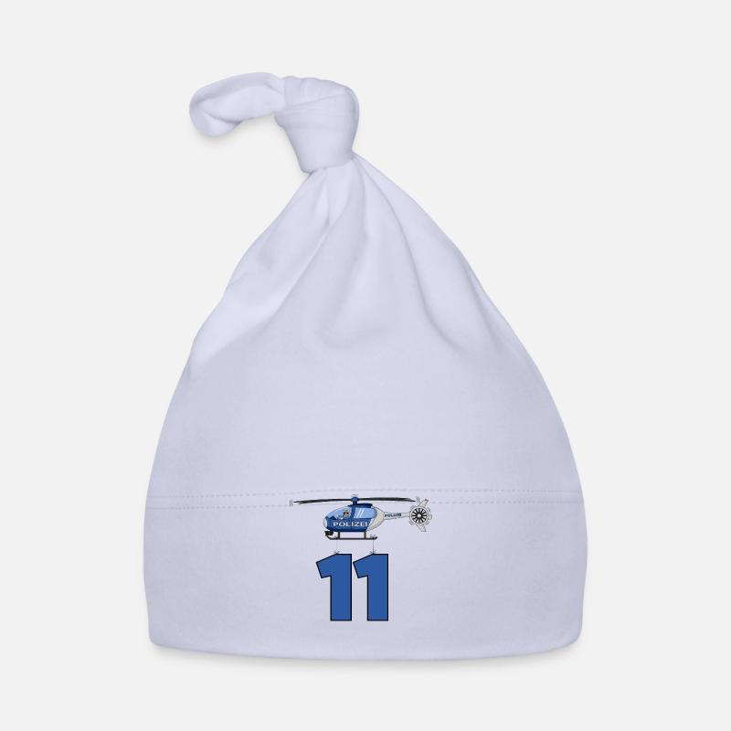 Polizei Hubschrauber 11. Geburtstag Baby Bio-Mütze