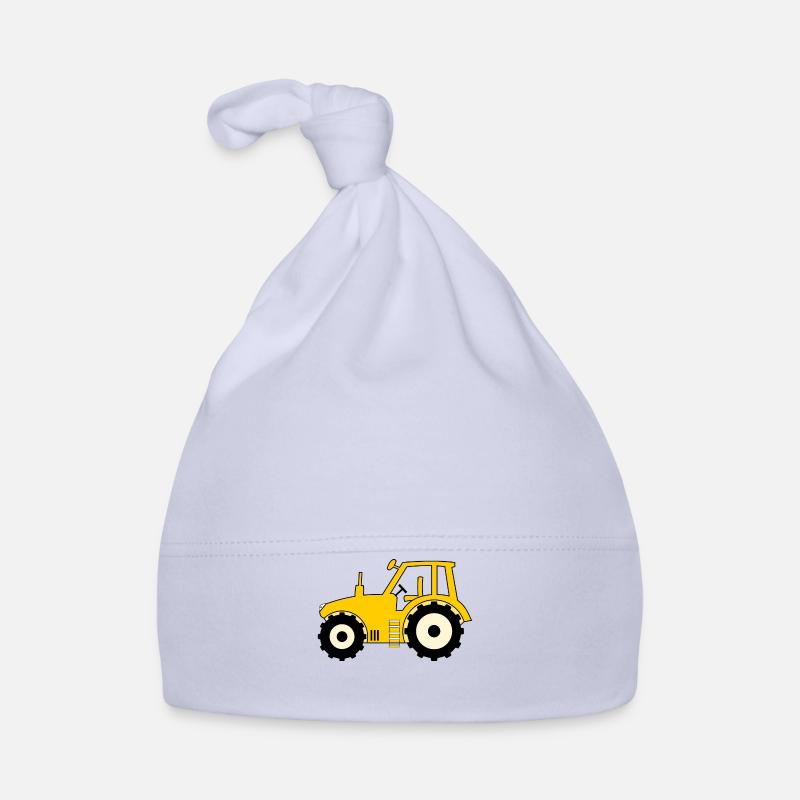 Traktor gelb Baby Bio-Mütze