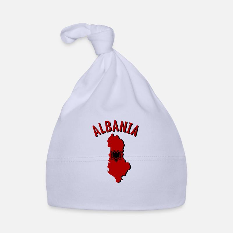 Albania Albania Map Flag Organic Baby Cap