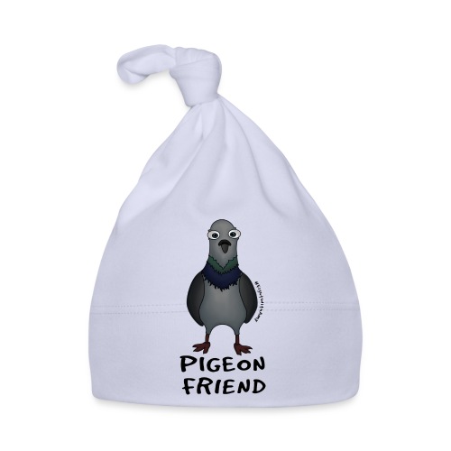 Amy's 'Pigeon Friend' design (black txt) - Baby Cap