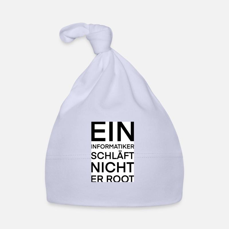 Informatiker Programmierer Admin Nerd Geschenk - Baby Bio-Mütze - Sky
