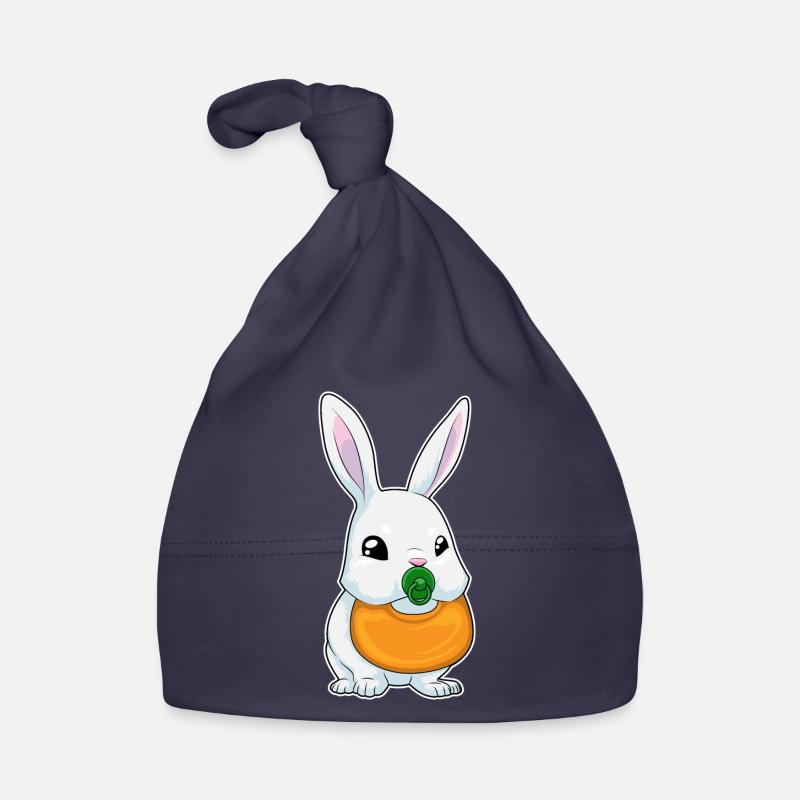 Bunny bib pacifier Organic Baby Cap