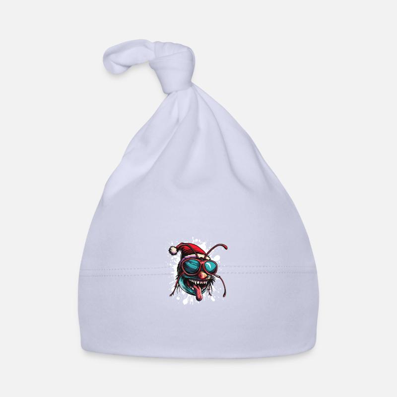 Fourmi Noël Drôle Bonnet bio Bébé