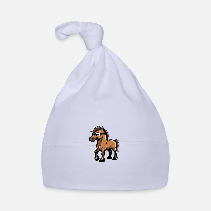 Horse Cool Comic Organic Baby Cap