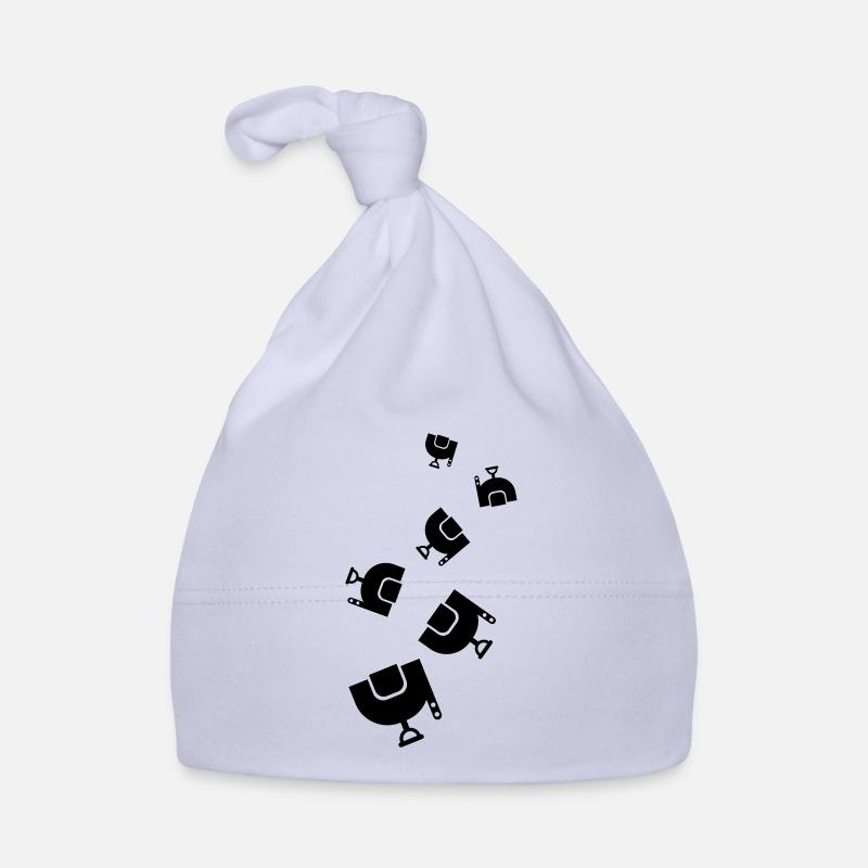 Équitation en selle - Bonnet bio Bébé - ciel